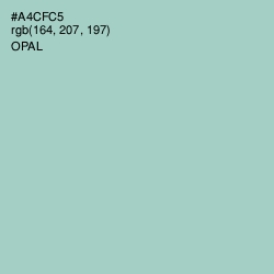 #A4CFC5 - Opal Color Image