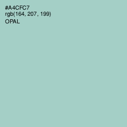 #A4CFC7 - Opal Color Image