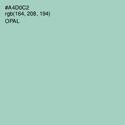 #A4D0C2 - Opal Color Image