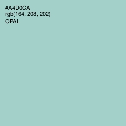 #A4D0CA - Opal Color Image