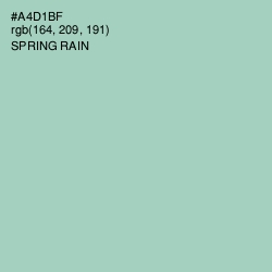 #A4D1BF - Spring Rain Color Image