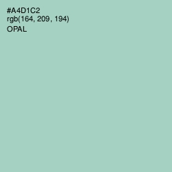 #A4D1C2 - Opal Color Image