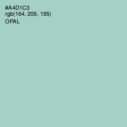 #A4D1C3 - Opal Color Image