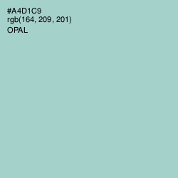 #A4D1C9 - Opal Color Image