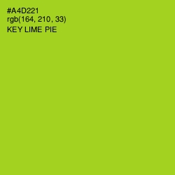 #A4D221 - Key Lime Pie Color Image