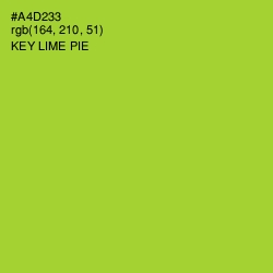 #A4D233 - Key Lime Pie Color Image