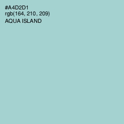 #A4D2D1 - Aqua Island Color Image