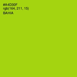 #A4D30F - Bahia Color Image