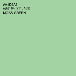 #A4D3A3 - Moss Green Color Image