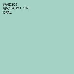 #A4D3C5 - Opal Color Image