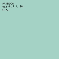 #A4D3C6 - Opal Color Image