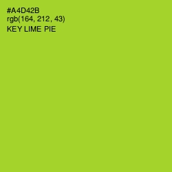 #A4D42B - Key Lime Pie Color Image