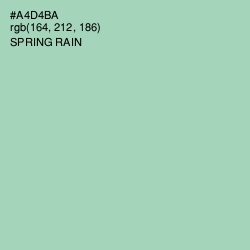 #A4D4BA - Spring Rain Color Image