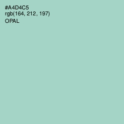 #A4D4C5 - Opal Color Image