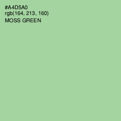 #A4D5A0 - Moss Green Color Image