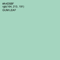 #A4D5BF - Gum Leaf Color Image