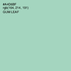 #A4D6BF - Gum Leaf Color Image