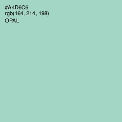 #A4D6C6 - Opal Color Image