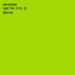 #A4D806 - Bahia Color Image