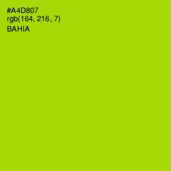 #A4D807 - Bahia Color Image