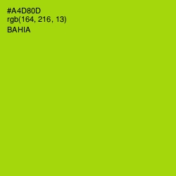 #A4D80D - Bahia Color Image