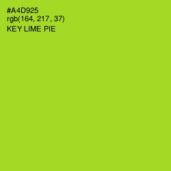 #A4D925 - Key Lime Pie Color Image