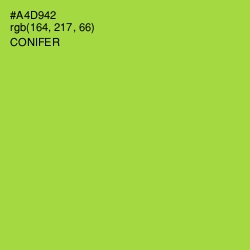 #A4D942 - Conifer Color Image