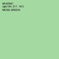 #A4D9A1 - Moss Green Color Image