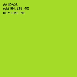 #A4DA28 - Key Lime Pie Color Image