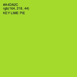 #A4DA2C - Key Lime Pie Color Image
