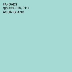 #A4DAD3 - Aqua Island Color Image