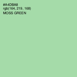 #A4DBA8 - Moss Green Color Image