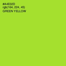 #A4E02D - Green Yellow Color Image