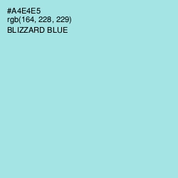 #A4E4E5 - Blizzard Blue Color Image