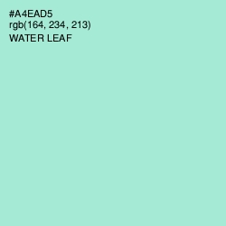 #A4EAD5 - Water Leaf Color Image