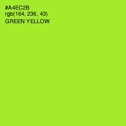 #A4EC2B - Green Yellow Color Image