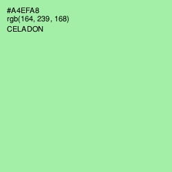 #A4EFA8 - Celadon Color Image