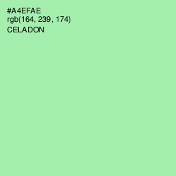 #A4EFAE - Celadon Color Image