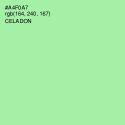 #A4F0A7 - Celadon Color Image