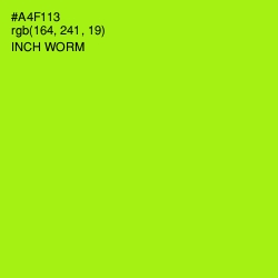 #A4F113 - Inch Worm Color Image