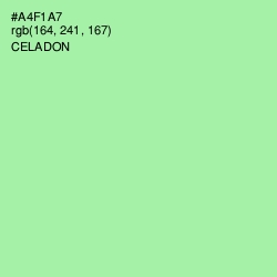 #A4F1A7 - Celadon Color Image