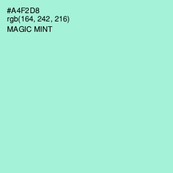 #A4F2D8 - Magic Mint Color Image