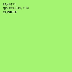 #A4F471 - Conifer Color Image