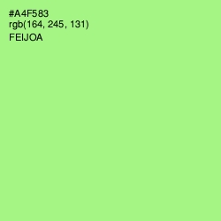 #A4F583 - Feijoa Color Image