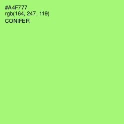 #A4F777 - Conifer Color Image