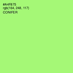 #A4F875 - Conifer Color Image