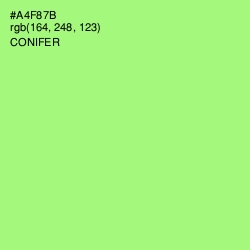 #A4F87B - Conifer Color Image