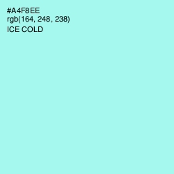 #A4F8EE - Ice Cold Color Image