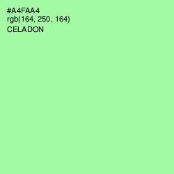 #A4FAA4 - Celadon Color Image