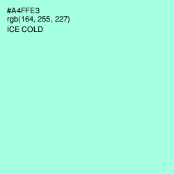 #A4FFE3 - Ice Cold Color Image